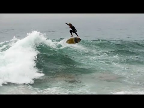 Modern Pro Skimboarding - KICKFLIP On a Wave - Raw Footage