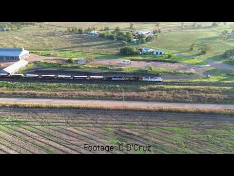 SSR loaded grain parked at Emerald Hill NSW