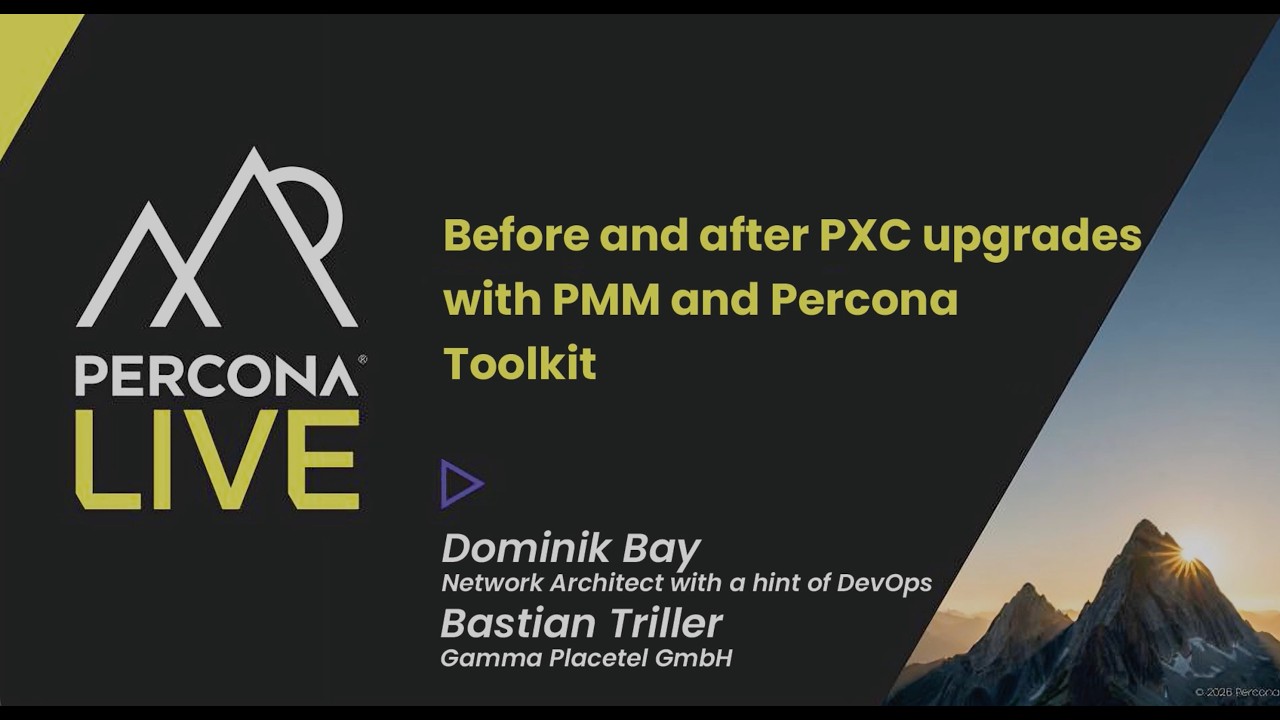 Before and after PXC upgrades with PMM and Percona Toolkit