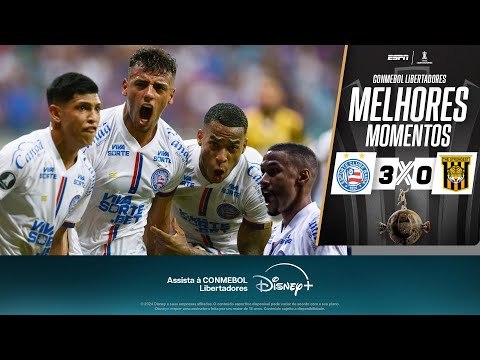 Gols e lances de Bahia x The Strongest