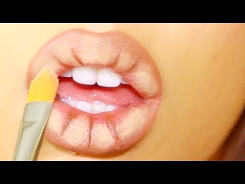 Maquillaje para aumentar el volumen de los labios x2