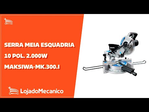 Serra Meia Esquadria MK.300I 10 Pol. 2.000W  - Video