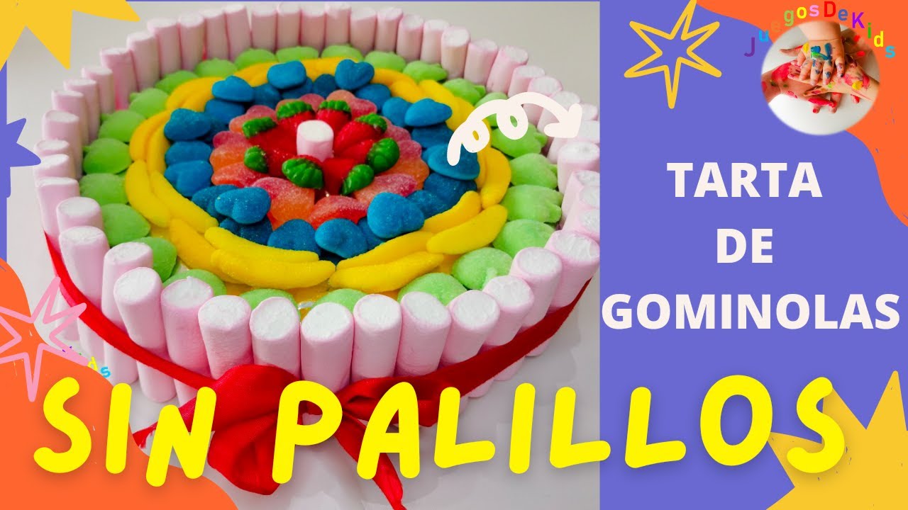 TARTA DE GOMINOLAS SIN PALILLOS: Paso a paso