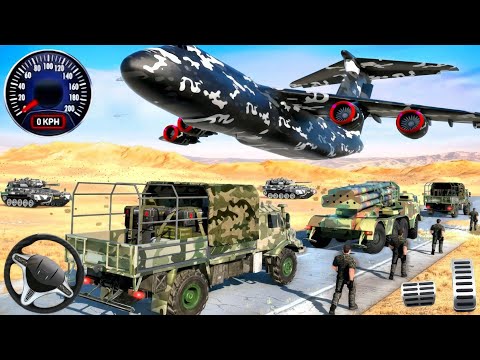 US Army Vehicle Transporter Truck Driving - Police Trailer Truck Transport Game - Android Gameplay