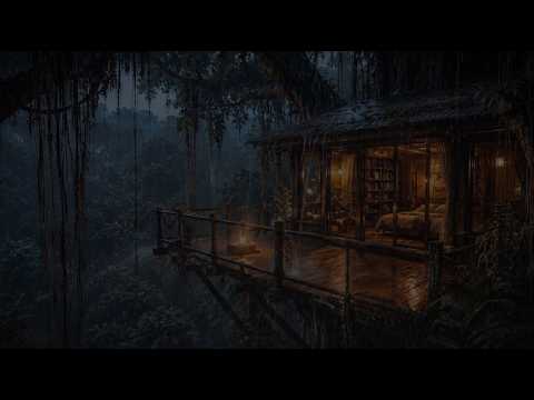 🌧️ Cozy Misty Forest Cabin Rain Sounds for Deep Sleep & Stress Relief