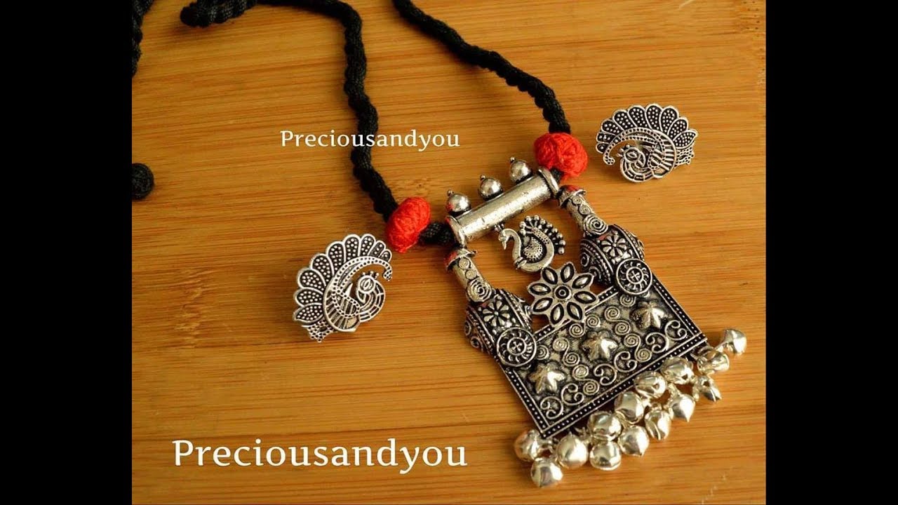 Silver Necklace With Earring set Design Collections