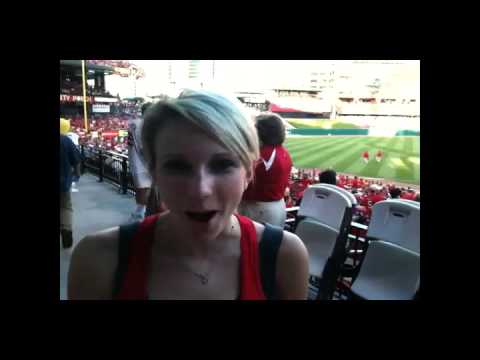 Katie Kerkhover says Hi from Busch Stadium