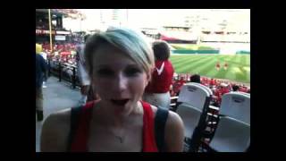 Katie Kerkhover says Hi from Busch Stadium