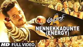 Nennekkadunte (Energy) Full Video Song  Akhil-The 