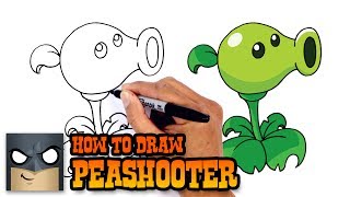 How to Draw Peashooter | Plants vs Zombies