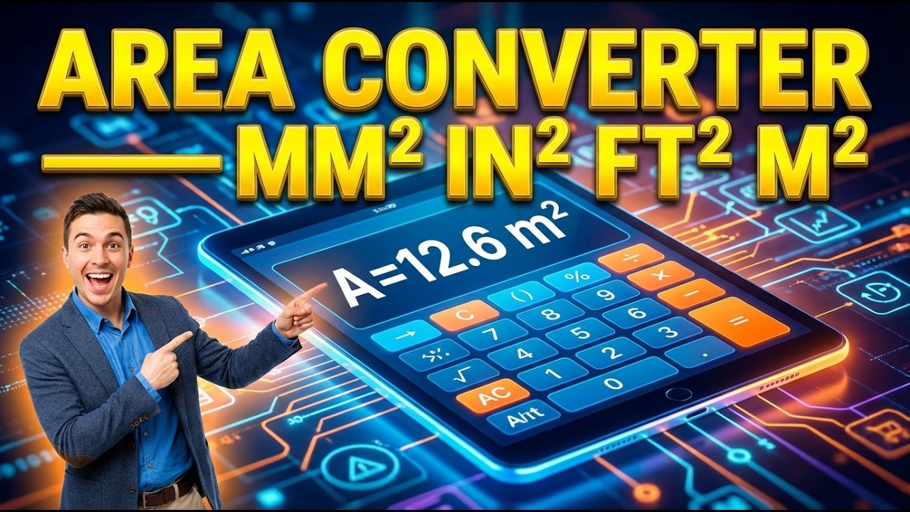 Area Converter — mm² in² ft² m²