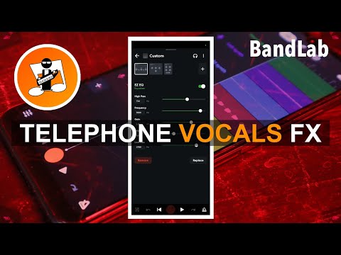 Classic telephone style vocals in Bandlab