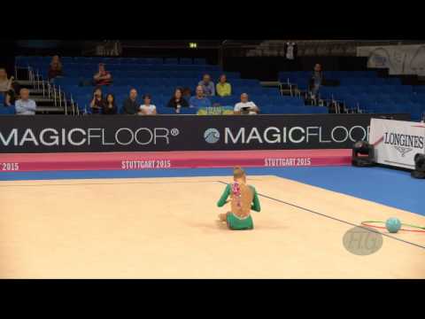 Emilie SWENSEN (NOR) 2015 Rhythmic Worlds Stuttgart - Qualifications Ball