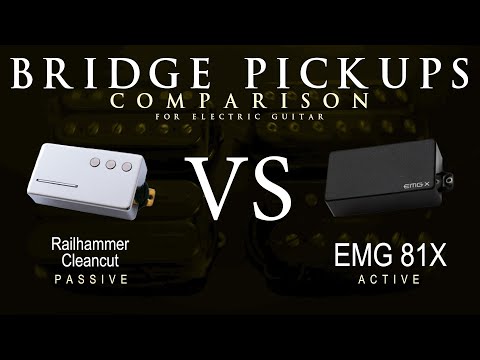 Railhammer CLEANCUT vs EMG 81X - Bridge Guitar Pickup Comparison Tone Demo