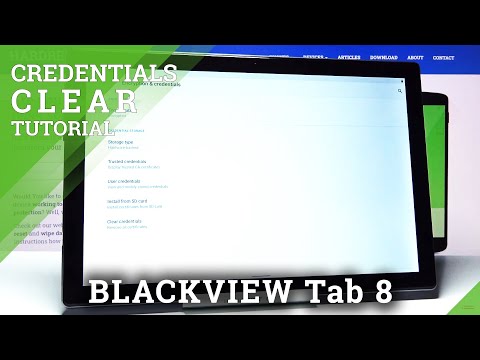 How to Clear Credentials on BLACKVIEW Tab 8 – Clear All Licenses