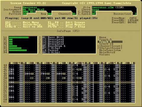Skaven / Future Crew - Amazonas (1991) tracker music @ Gravis Ultrasound