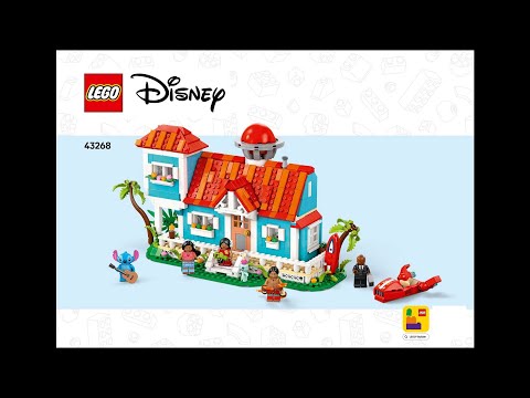 LEGO Disney 43268 - Complete Lilo and Stitch Beach House Instructions! (Step-by-Step Guide)