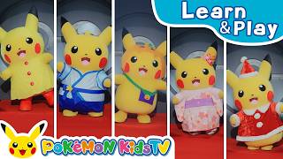 Pikachu Fashion Show | Learn & Play with Pokémon | Pokémon Kids TV​