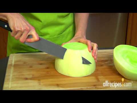 How to cut and seed melons