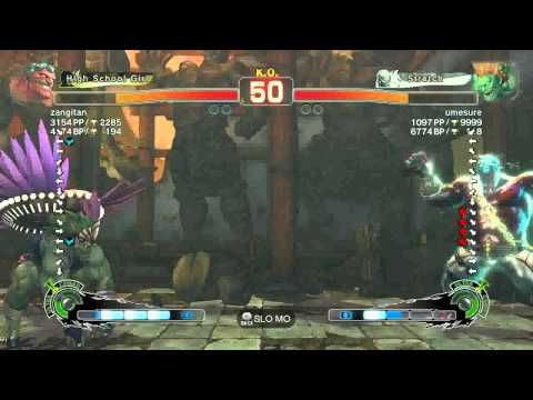 SSF4 AE Hakan (zangitan) vs Blanka (umesure) Japanese Ranking Match