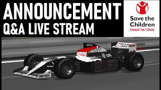 ANNOUNCEMENT - Q&A Live Stream And Save the Children Fundraiser