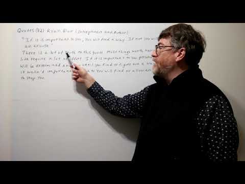 Tutor Nick P Quotes 82 Ryan Blair -  If It Is Important to You, You  Will Find ...