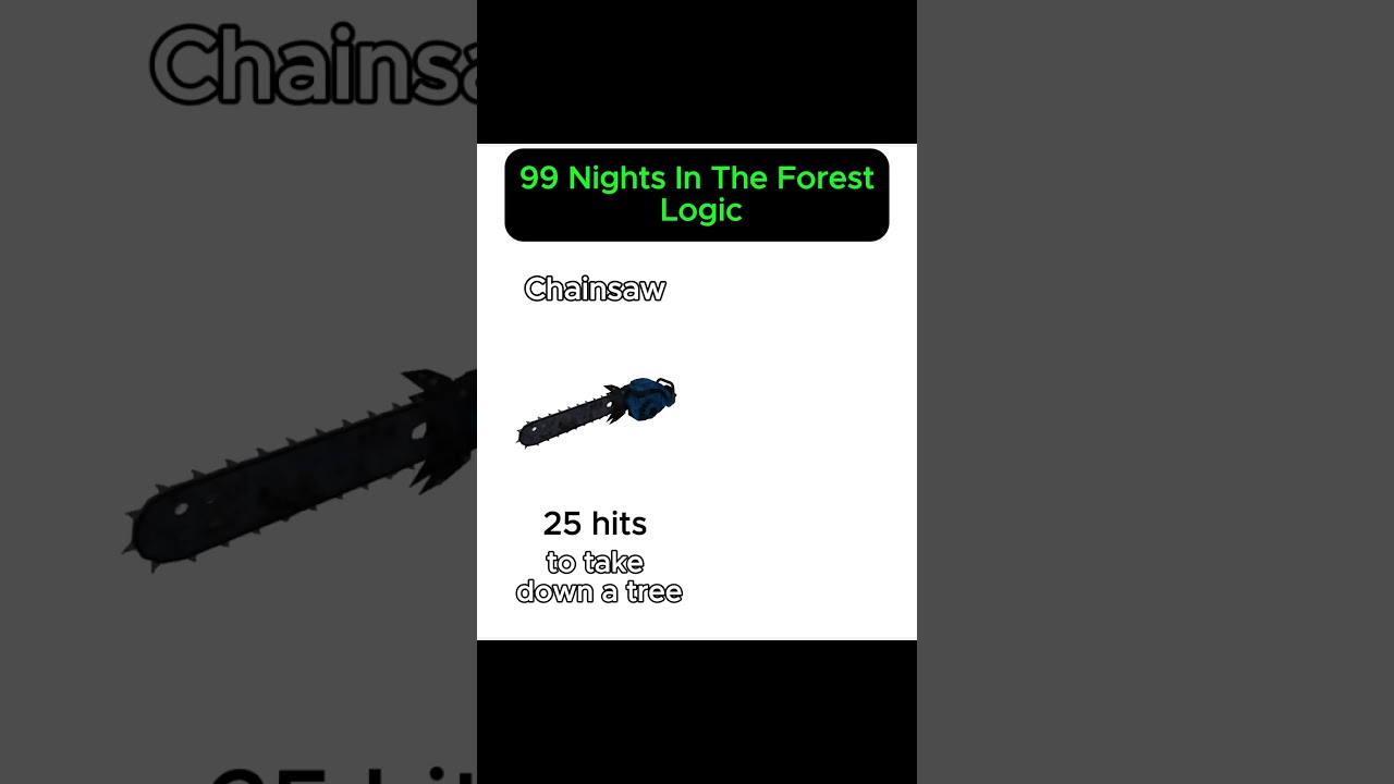 Chainsaw vs Old Axe… and the WINNER will SHOCK you! 😱🌲 | 99 Nights in the Forest