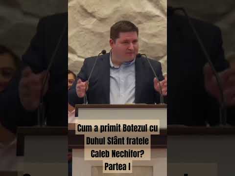 How did brother Caleb Nechifor receive the Baptism of the Holy Spirit? Part I - pastor #CalebNech...