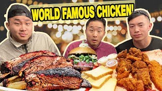 The BEST TEXAS BBQ, Fried Chicken, Burgers FOOD TOUR! - Austin, TX
