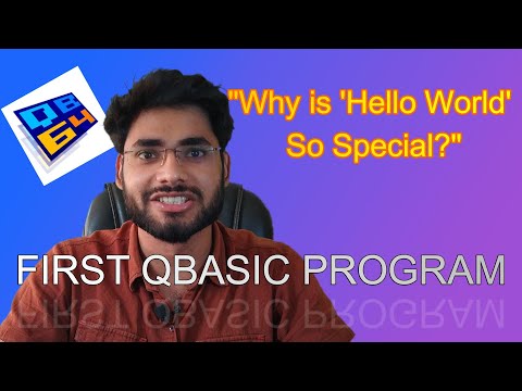 First Program Hello World Qbasic Tutorial 4 Qbasic Full Course
