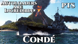 World of Warships: Conde - Autoloaders Are Incredible (PTS)
