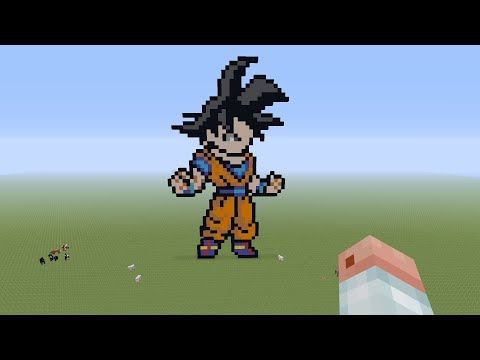 Minecraft Pixel Art Tutorial - Goku