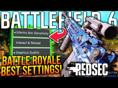 BATTLEFIELD 6 BATTLE ROYALE: BEST SETTINGS To Use! (REDSEC Controller, Graphics, Gameplay Settings)