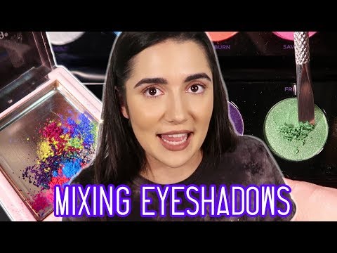Mixing All My Eyeshadows Together
