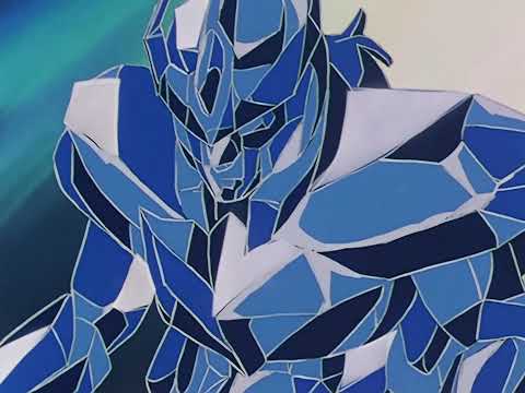 Cygnus Hyoga freezes the entire body of a Black Saint