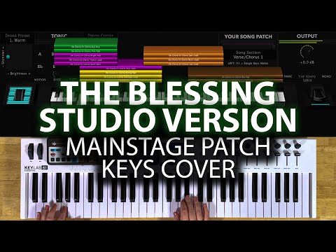 The Blessing (Studio Version) MainStage patch keyboard cover- Kari Jobe