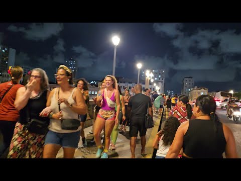 Downtown Recife at night, February 11, 2026