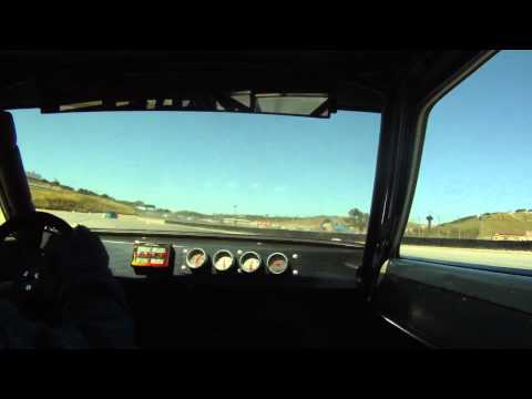 Mickey driving Ross' Datsun 510 at Laguna Seca HS Race May 1 2011 (1of 2)