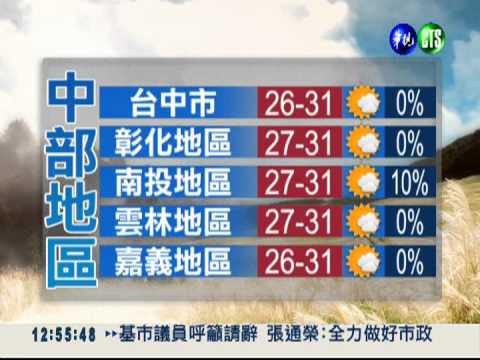 2012.10.09 華視午間氣象 謝安安主播