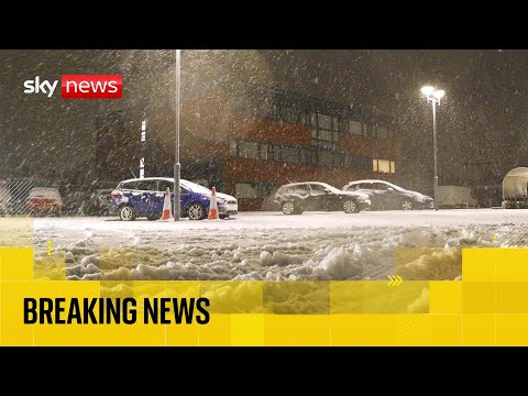 Storm Goretti leaves more than 70,000 homes without power | Sky News coverage