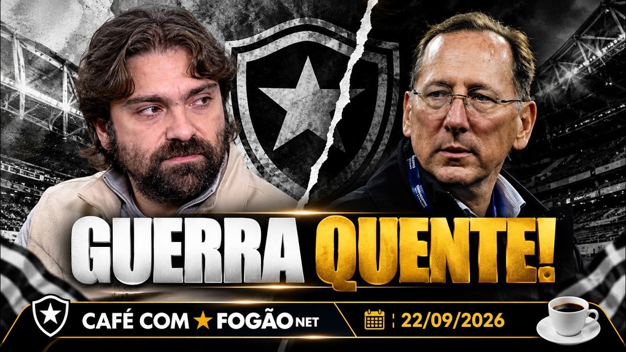 LIVE CAFÉ COM FOGÃONET | Textor e presidente do Botafogo trocam farpas; CBF quer mudanças no Brasileirão