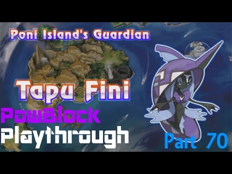 Pokemon Moon (3DS) Playthrough pt70 - The Final Guardian! Tapu Fini of Poni Island