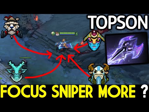 TOPSON [Sniper] Bring Dead Hero Solo Mid Comeback Hard Game Dota 2
