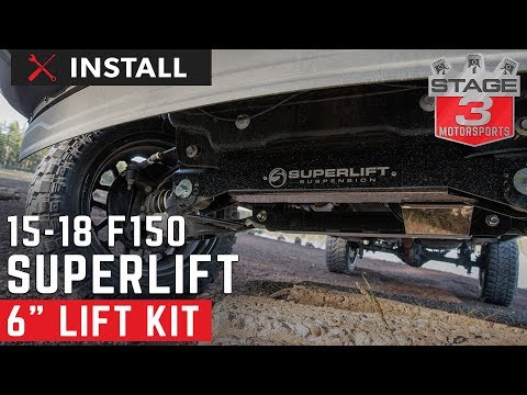 2015-2018 F150 4WD SuperLift 6 Inch Suspension Lift Kit with Bilstein Shocks Install