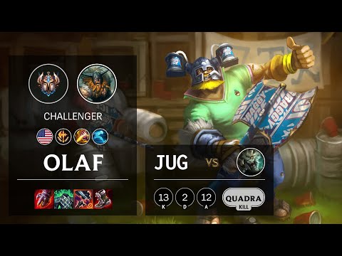 Olaf Jungle vs Rengar - NA Challenger Patch 11.4