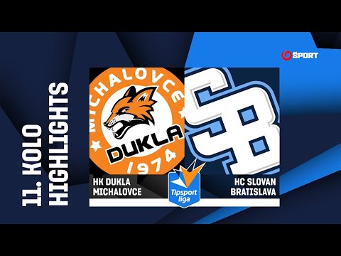 11. kolo: HK Dukla Ingema Michalovce - HC Slovan Bratislava 2:3 (1:0, 0:1, 1:2)