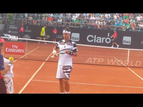 Fabio Fognini vs Tommy Robredo Rio Open 2017 Court level