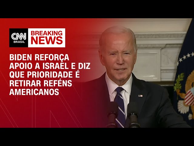 Biden reforça apoio a Israel e diz que prioridade é retirar referências americanas |  BASTIDORES CNN