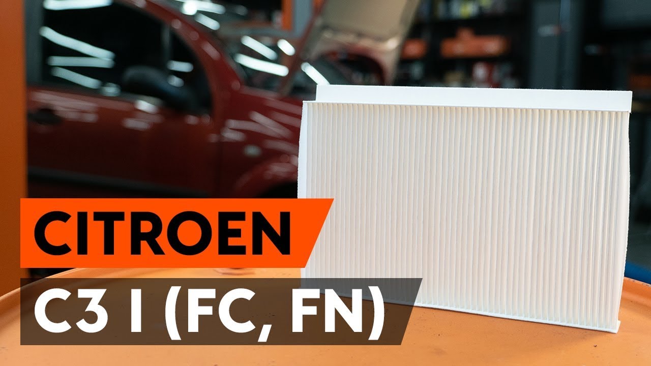 Kaip pakeisti Citroen C3 1 salono filtro - keitimo instrukcija