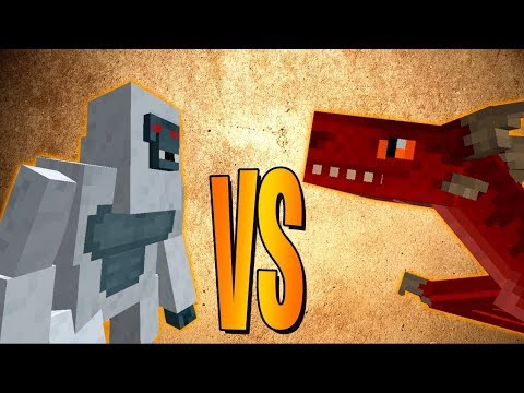 YETI VS FIRE DRAGON - Minecraft Mob Battles